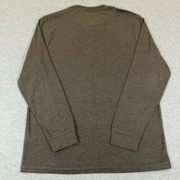 Weatherproof Vintage Men's The Vintage Henley Grey Heather Long Sleeve L NWT - Picture 3 of 11